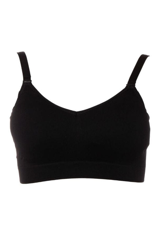 Smooth Seamless Comfort Wireless Bra- Black Hue