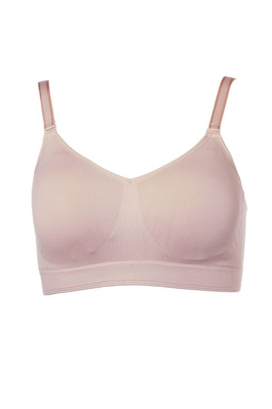 Smooth Seamless Comfort Wireless Bra- Blushing Rose