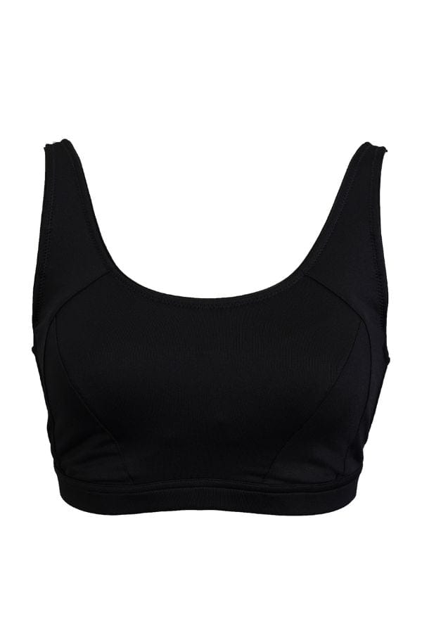 Curvy Couture Sports Bra Medium Impact Wireless Sports Bra - Black