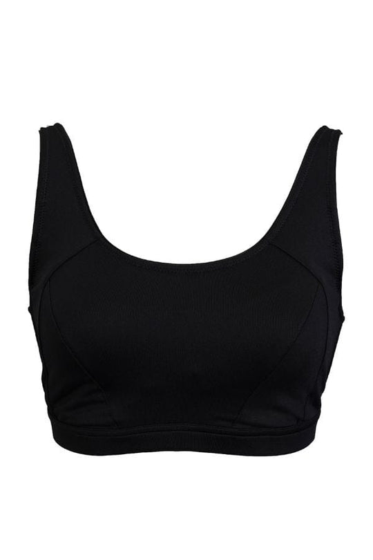 Medium Impact Wireless Sports Bra - Black