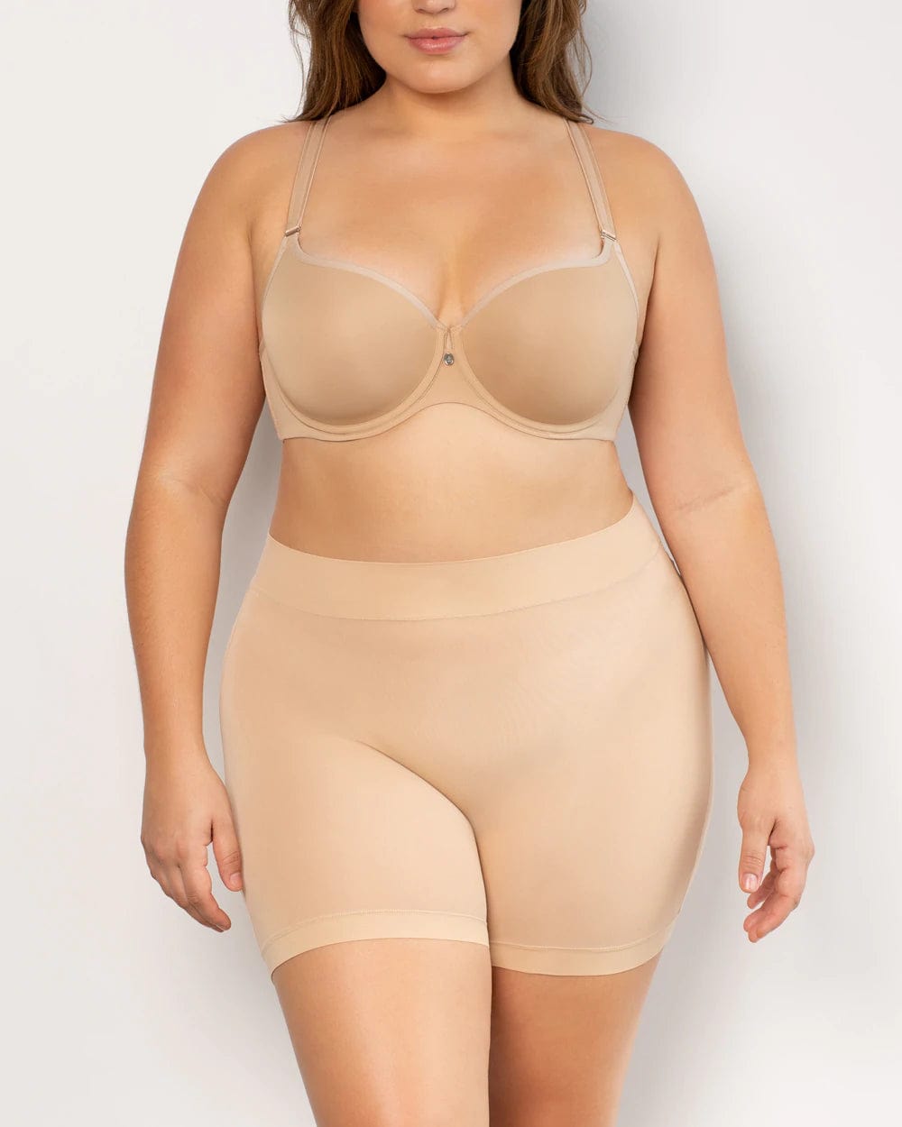 Curvy Couture Underwear Champagne Nude / L/XL Slip Short - Champagne Nude
