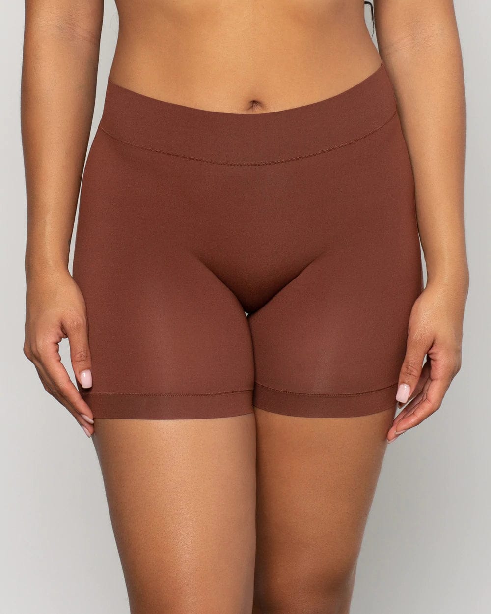 Curvy Couture Underwear Chocolate Nude / L/XL Slip Short - Chocolate Nude