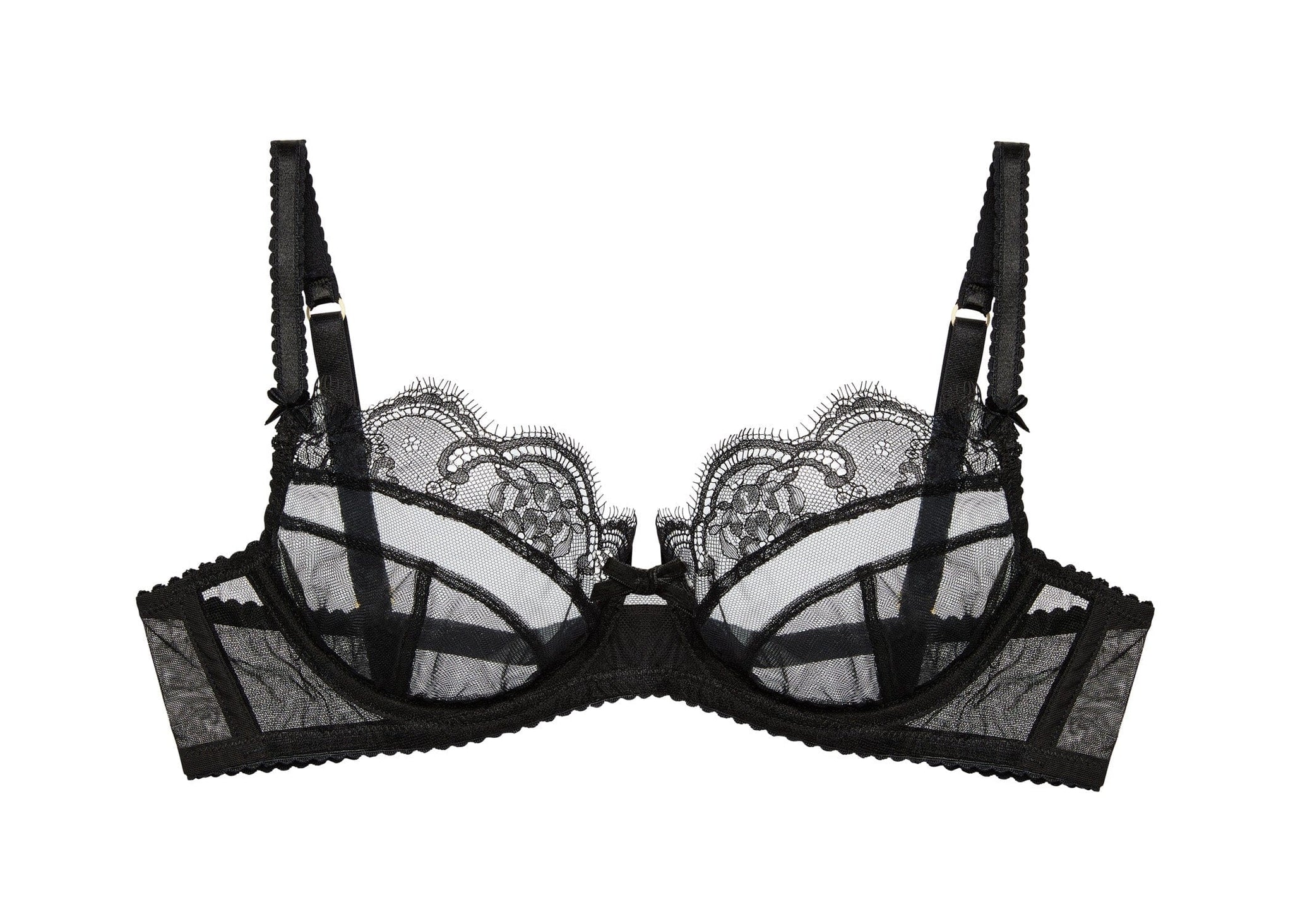 Muse Non-Padded Underwire Bra - Black - Chérie Amour