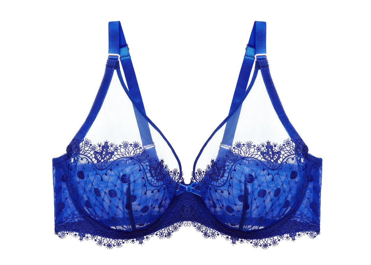Dita Von Teese Bras Vedette Full Figure Plunge Bra - Capri Blue