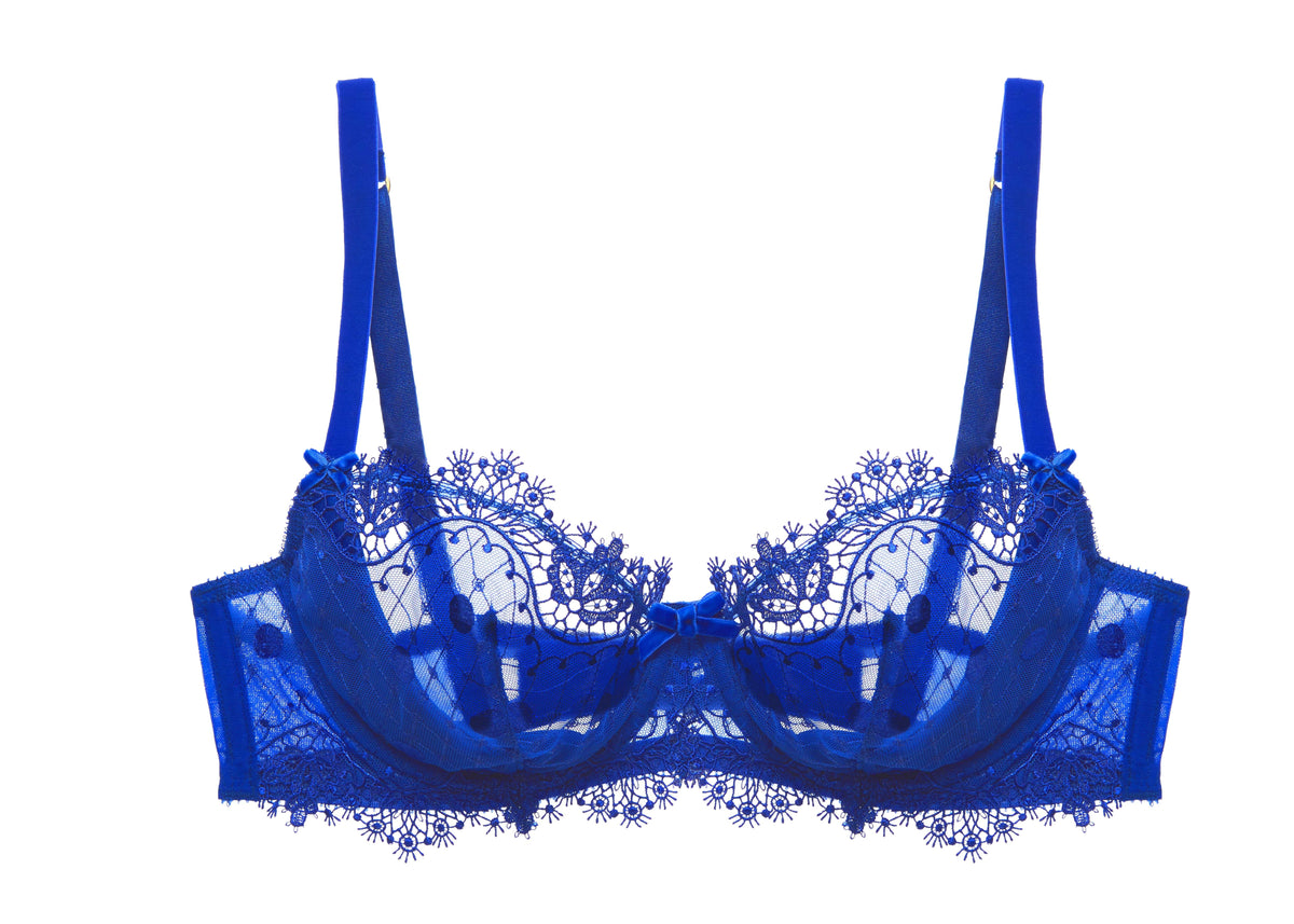 Dita Von Teese Lingerie Capri Blue / 34 C Vedette Underwire Bra - Capri Blue