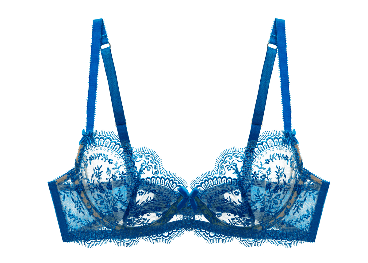 Dita Von Teese Lingerie Severine Underwire Bra - Cobalt Blue