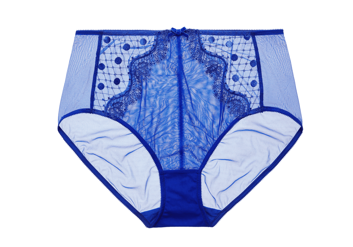Dita Von Teese Underwear Vedette High Waist Brief - Capri Blue
