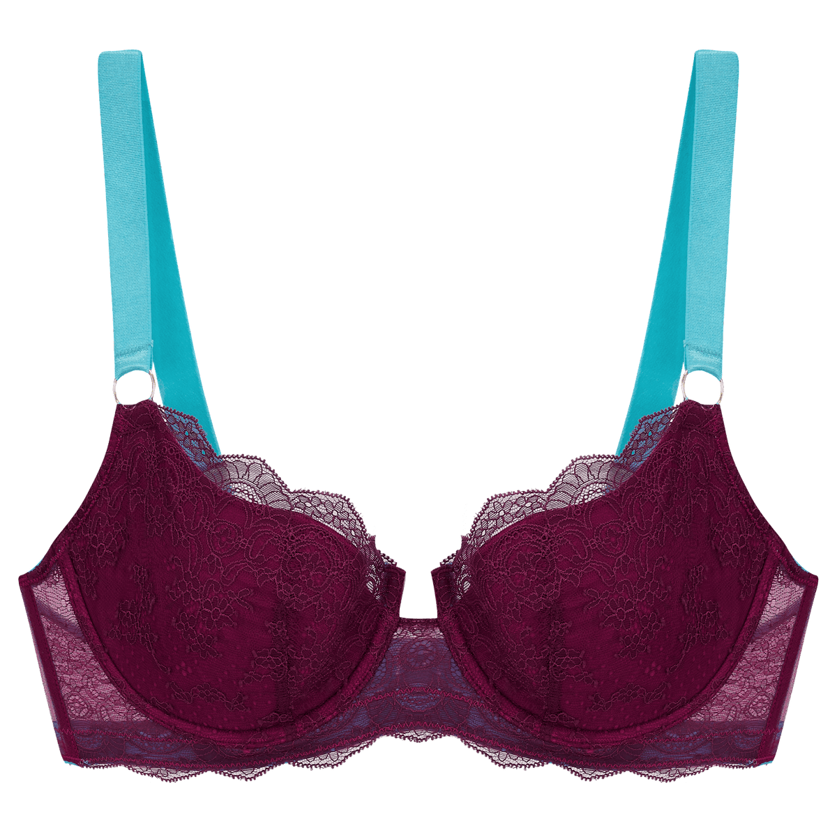 Dora Larsen Balcony Maroon / 32 B Orla Lace Balconette