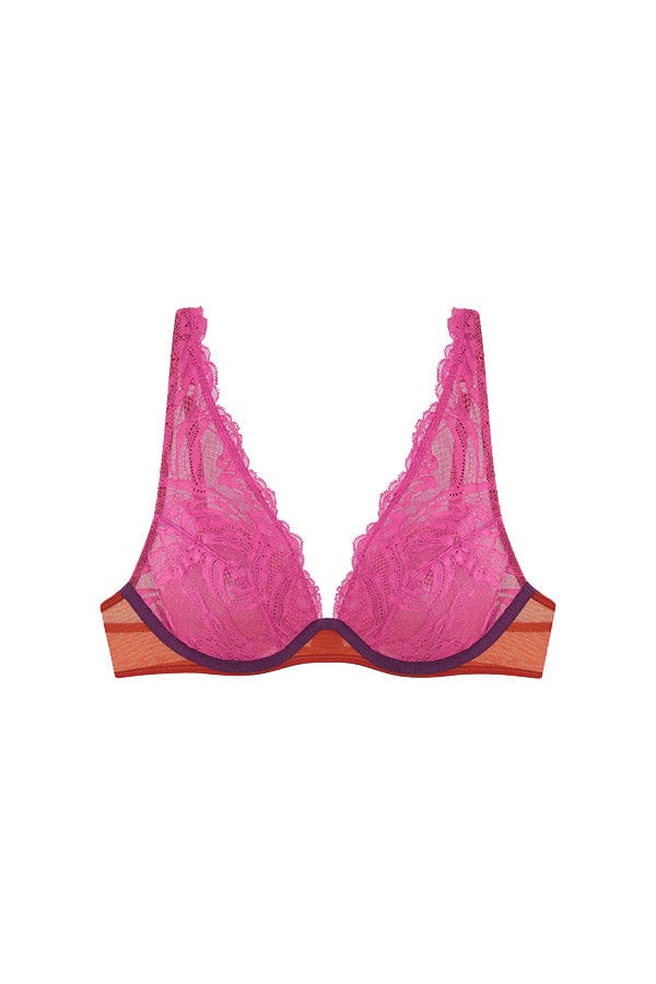 Dora Larsen Bras Alba Lace High Apex Underwire Bra- Pink