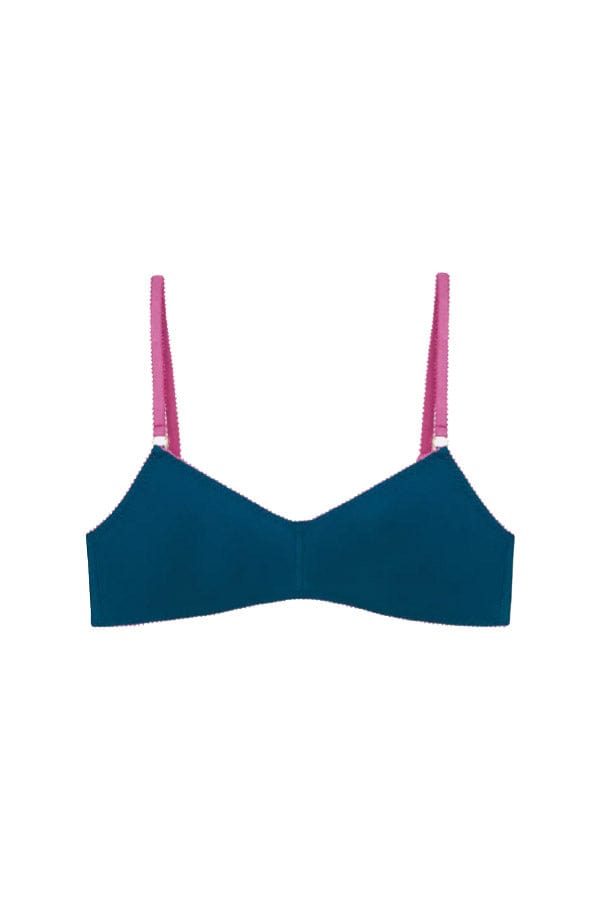 Dora Larsen Bras Anneli Organic Cotton Bralette- Deep Blue