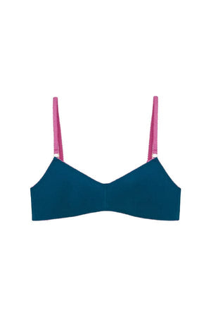 Anneli Organic Cotton Bralette- Deep Blue - Chérie Amour