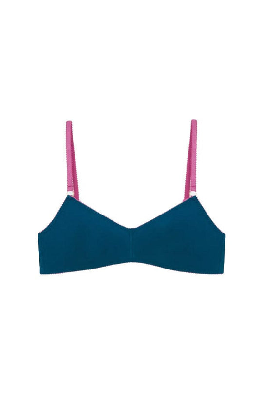 Anneli Organic Cotton Bralette- Deep Blue