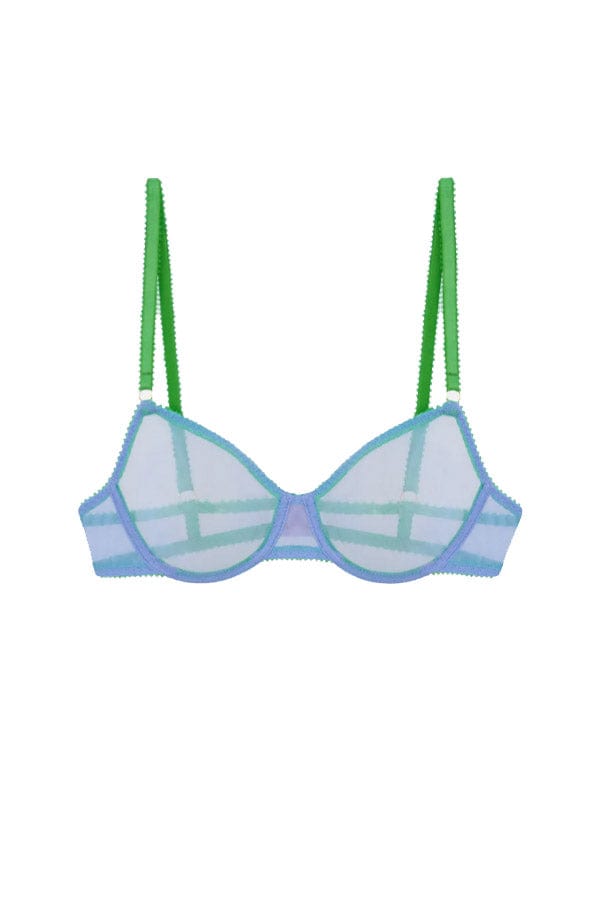 Dora Larsen Bras Coralee Clean Tulle Underwire Bra- Blue