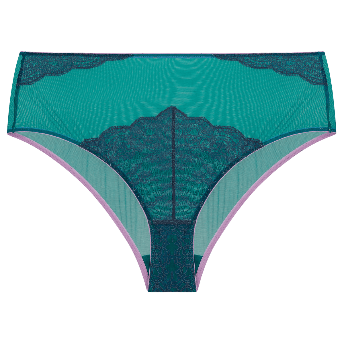 Dora Larsen Briefs Emerald / S Lila Lace High Waisted Knicker