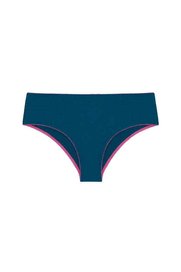 Dora Larsen Underwear Anneli Organic Cotton High Waist Knicker- Deep Blue