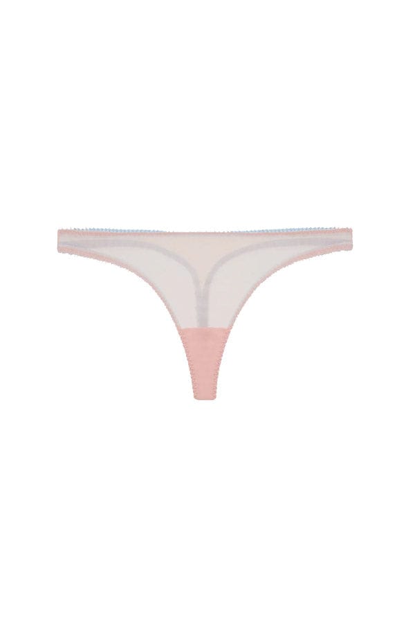 Dora Larsen Underwear Margo Clean Tulle Thong- Baby Pink