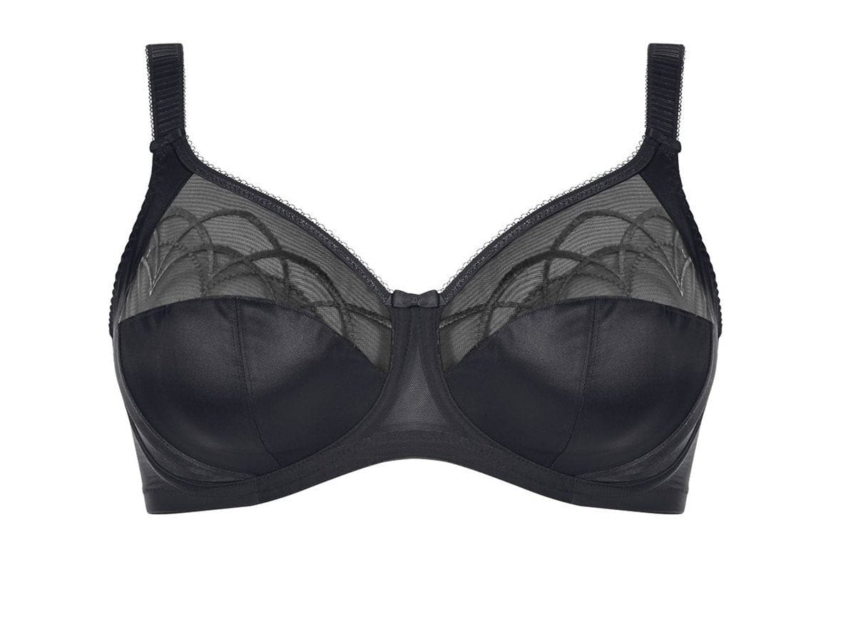 Anita Women's Full Figure Comfort Non-Wired Support Bra – Micro Energen, Wide Straps, Size 42G, Black