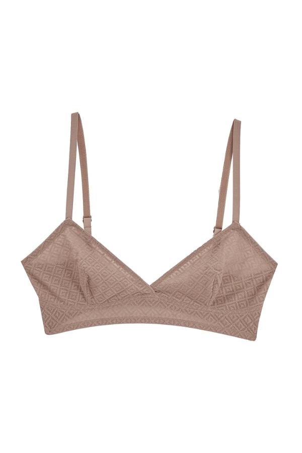 Else Bralette Betty Triangle Soft Bra - Bronze