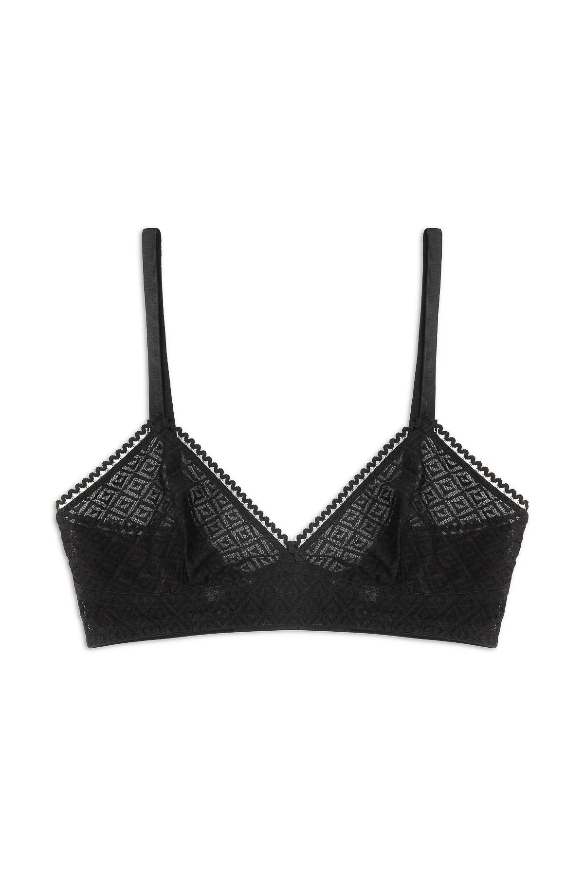 Betty Triangle Soft Bra - Black - Chérie Amour