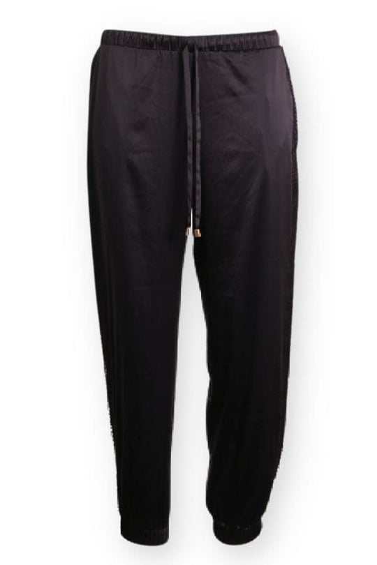 Tapiss Satin Pants- Black