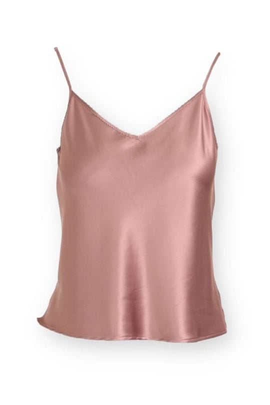 Soie Satin Blouse- Taupe