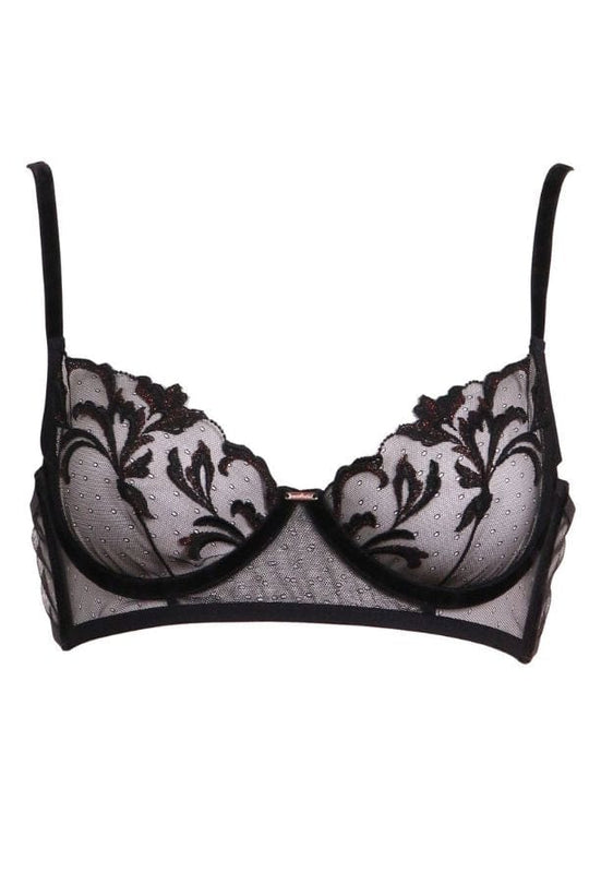 Rococo Lace Bra- Black