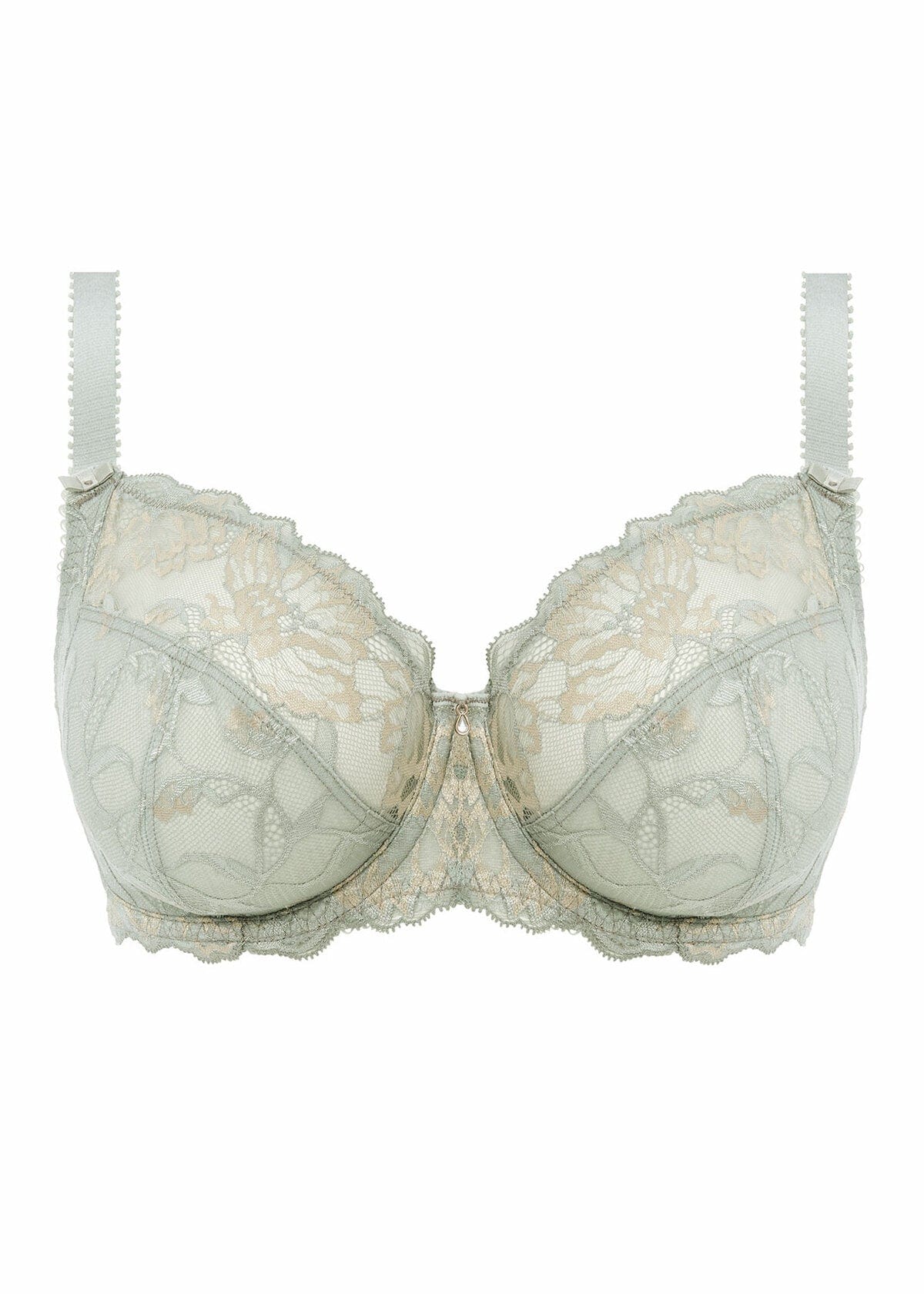 Aubree Side Support Bra- Vintage Green - Chérie Amour
