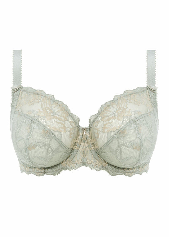 Aubree Side Support Bra- Vintage Green