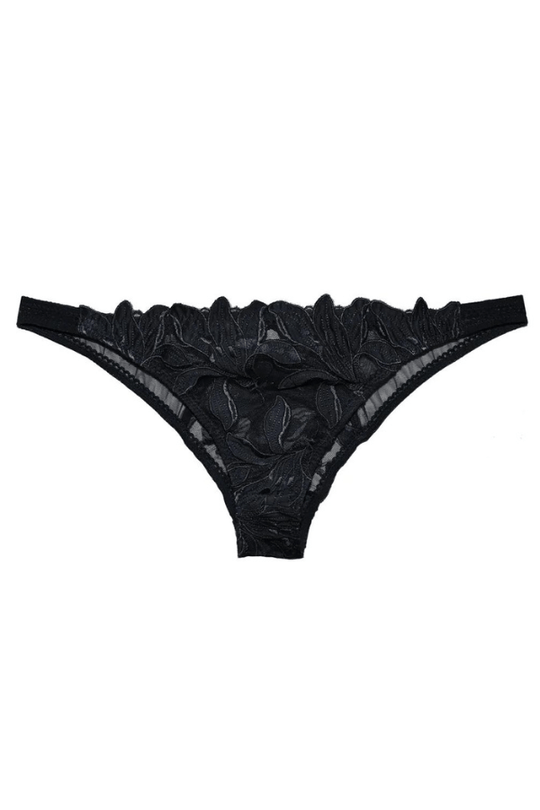 Lily Embroidery Cheeky- Black
