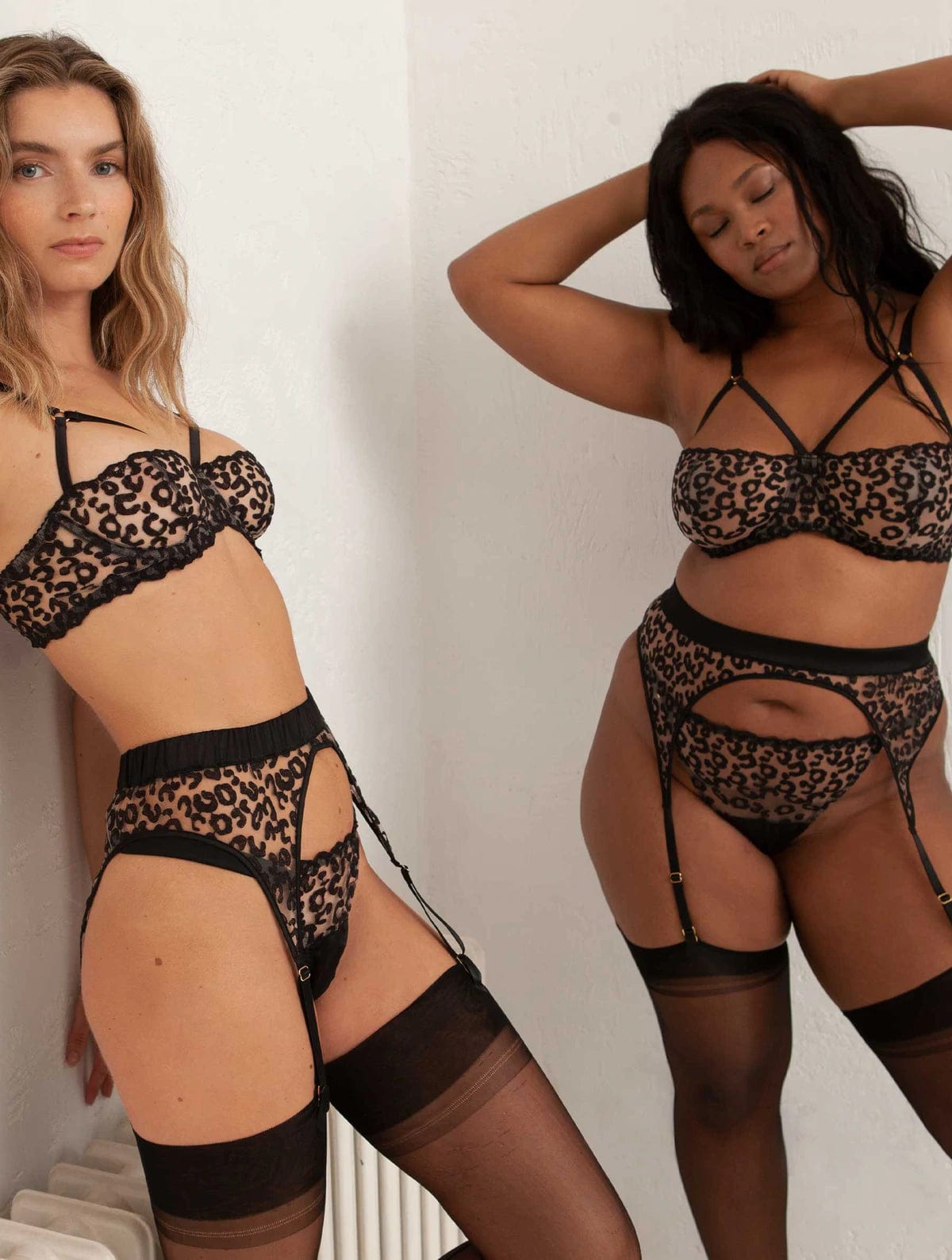 Kittie Suspender Belt - Black - Chrie Amour Kittie Suspender Belt - Black - Chrie Amour