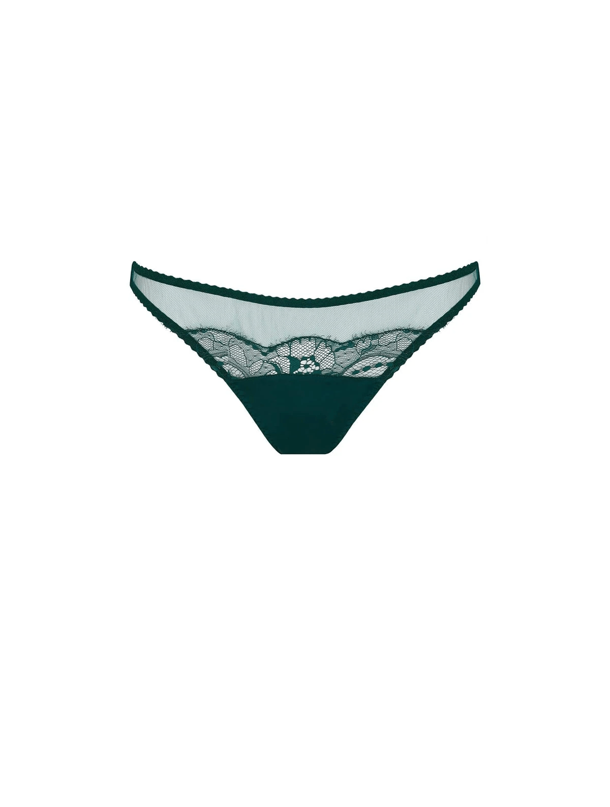 Fleur of England Lingerie Ela Lace Brief - Green