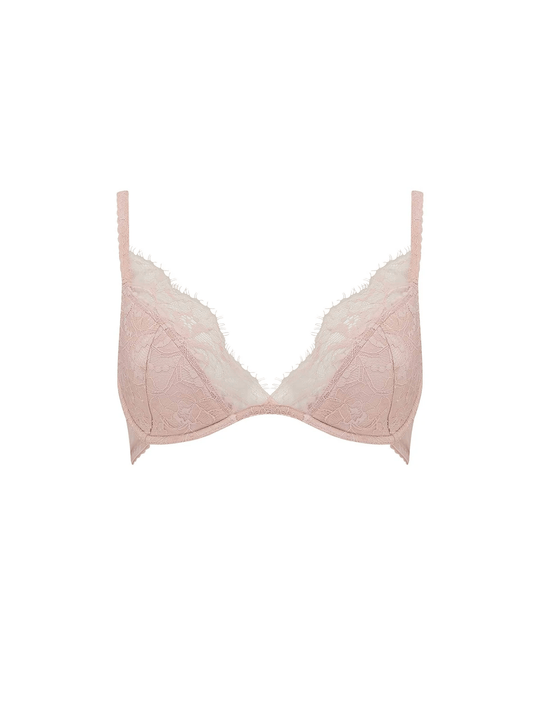 Signature Blush Lace Padded Plunge - Blush
