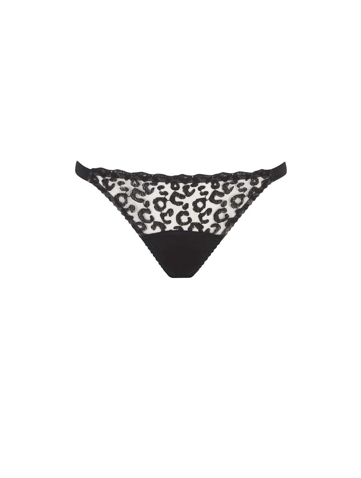 Fleur of England Underwear Kittie Ouvert Brief - Black