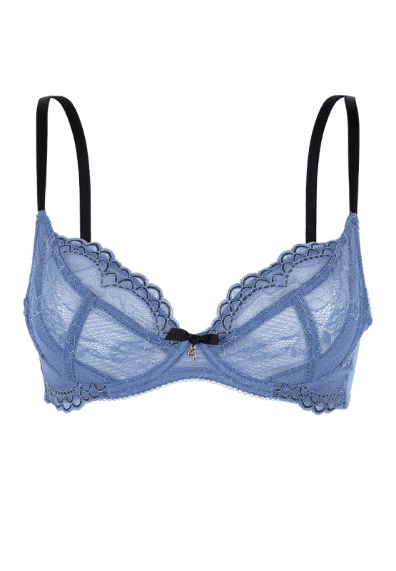 Gossard Lingerie Blue / 36 B Superboost Lace Non-Padded Plunge
