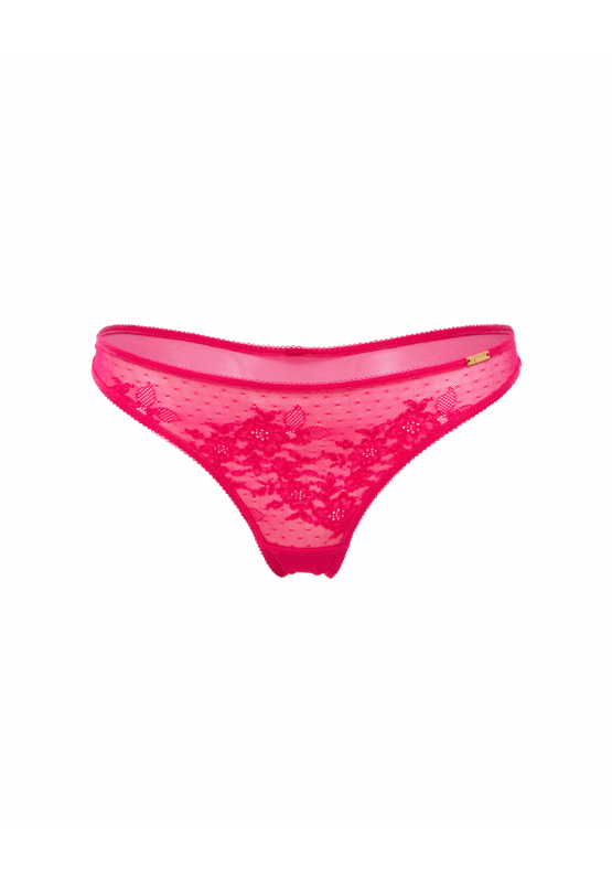 Gossard Lingerie Hot Pink / S Glossie&#39;s Lace Thong