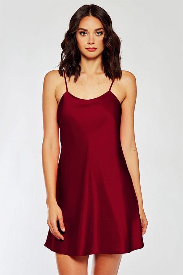 iCollection Chemise Burgundy / S Marina Chemise- Burgundy