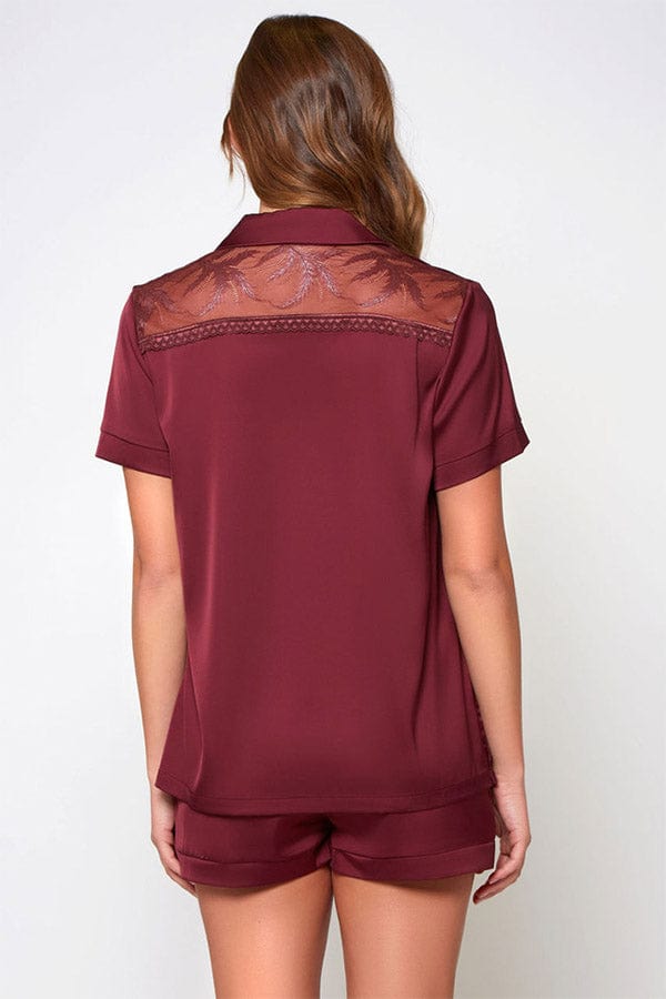 iCollection Pajama Set Burgundy Forest Pajamas- Burgundy
