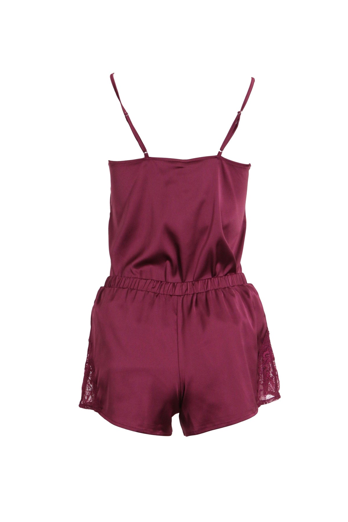 iCollection Pajama Set Constance Cami Set- Wine