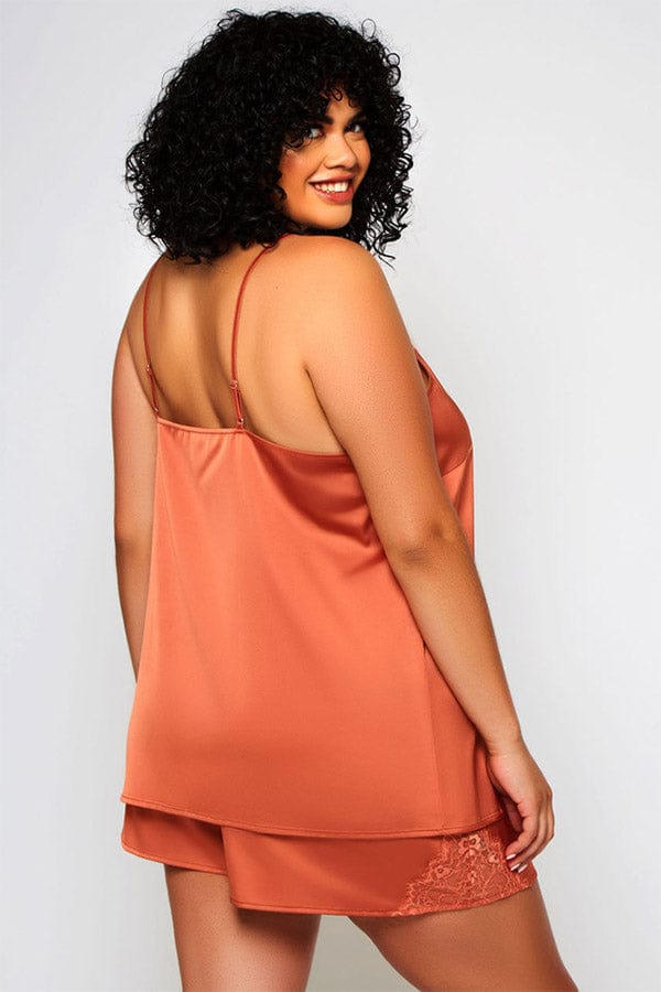 Plus Size Constance Cami Set- Copper - Chérie Amour