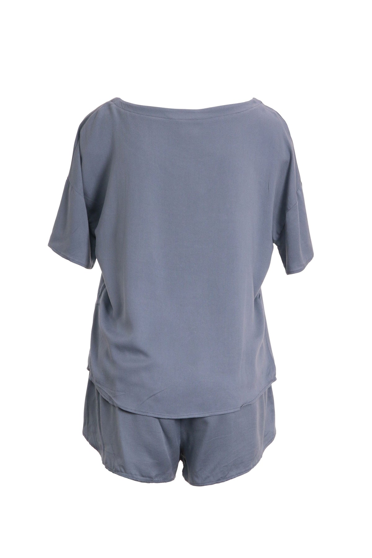 iCollection Pajama Set Plus Size Esme PJ Set- Blue