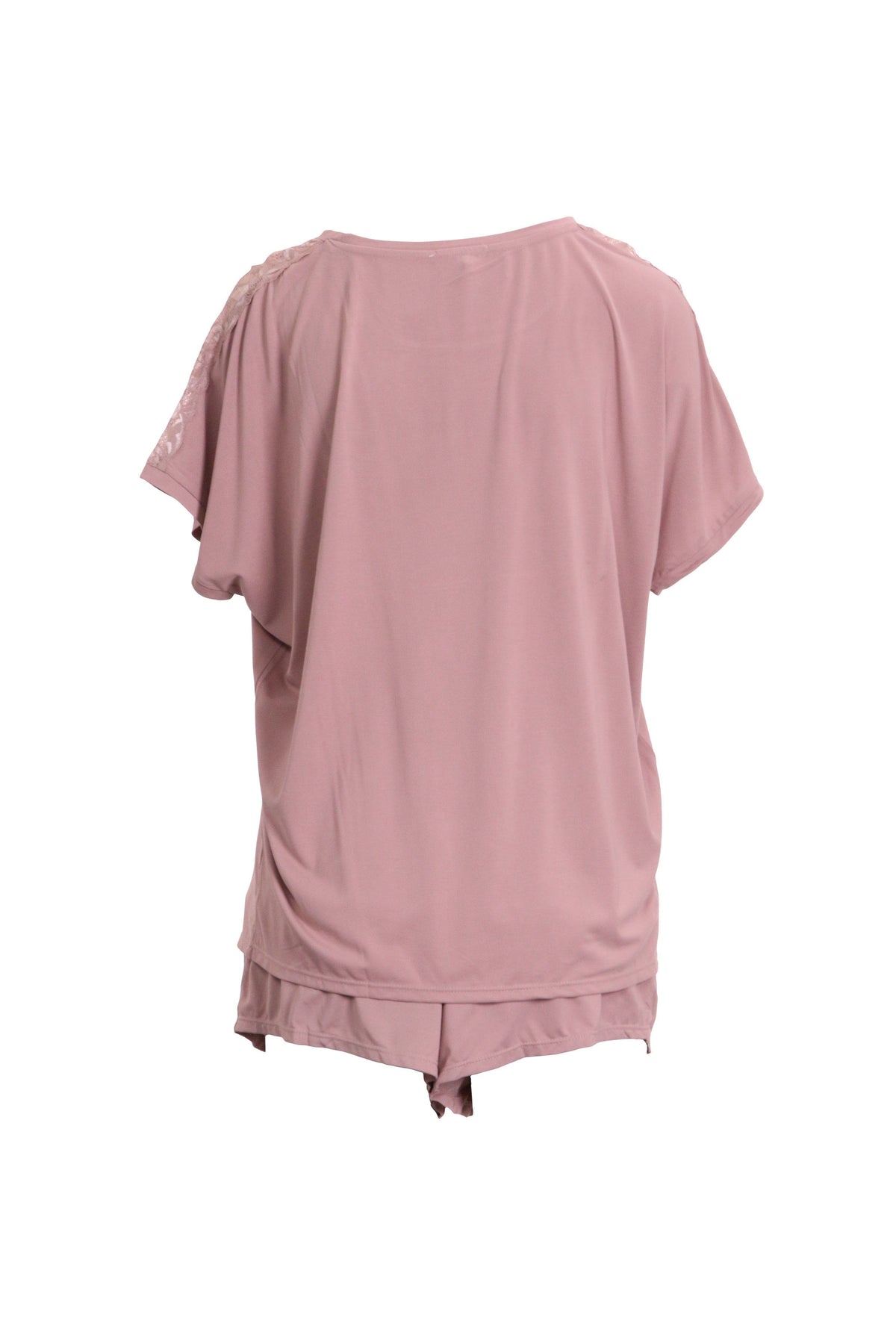 iCollection Pajama Set Plus Size Estelle Pajamas- Blush