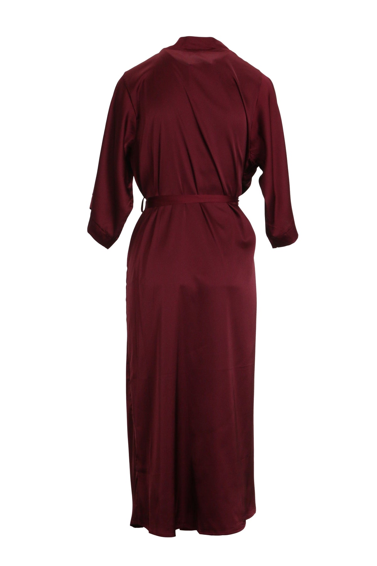 iCollection Robe Plus Size Tania Robe- Burgundy