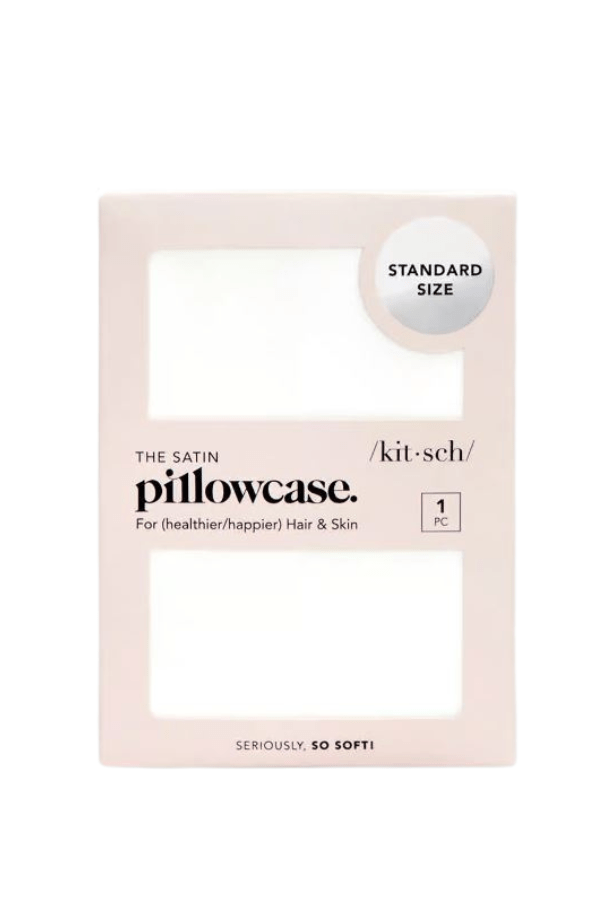 Kitsch Self Care Satin Pillowcase - Ivory