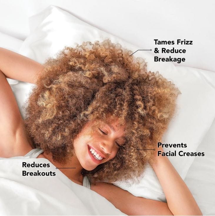 Kitsch Self Care Satin Pillowcase - Ivory