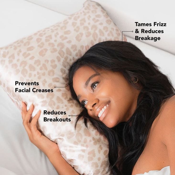Kitsch Self Care Satin Pillowcase - Leopard