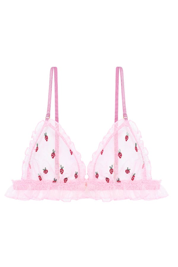 Le Petit Trou Bralette Fraise Triangle Bra - Pink
