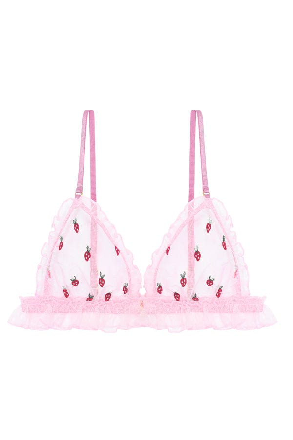 Le Petit Trou Bralette Fraise Triangle Bra - Pink