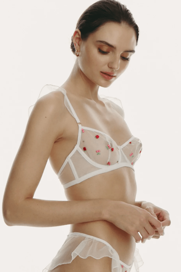 Le Petit Trou Bras Pomme Underwire Bra- White