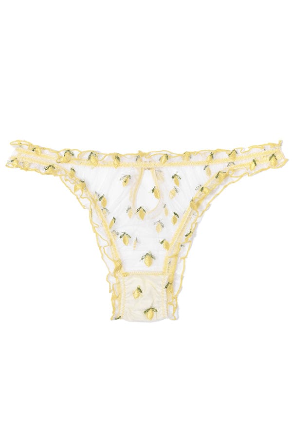 Le Petit Trou Briefs Citron Ruffled Briefs - Yellow