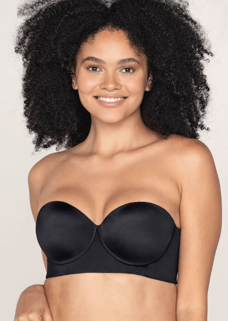 Bra 360: Strapless Longline Contouring Bra - Black